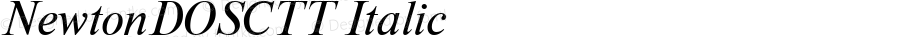 NewtonDOSCTT Italic