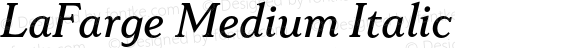 LaFarge Medium Italic