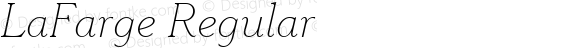 LaFarge Thin Italic