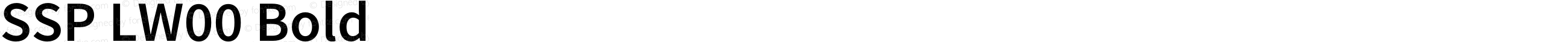 SSP LW00 Bold