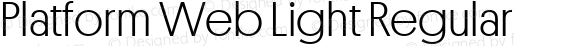 Platform Web Light Regular