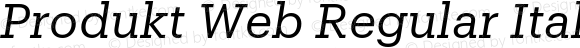 Produkt Web Regular Italic