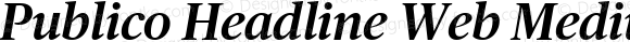 Publico Headline Web Medium Italic