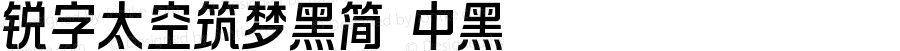 锐字太空筑梦黑简 中黑