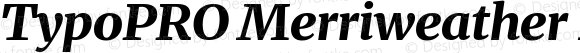 TypoPRO Merriweather 12pt SemiExpanded Black Italic