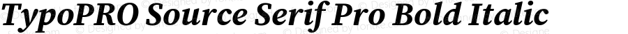 TypoPRO Source Serif 4 Bold Italic