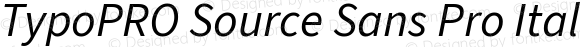 TypoPRO Source Sans Pro Italic