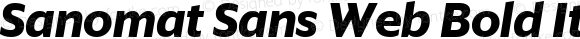Sanomat Sans Web Bold Italic