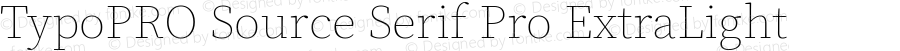 TypoPRO Source Serif 4 ExtraLight