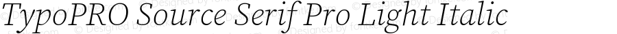 TypoPRO Source Serif 4 Light Italic