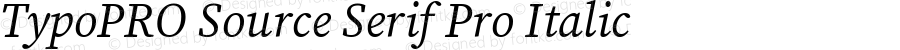 TypoPRO Source Serif 4 Italic