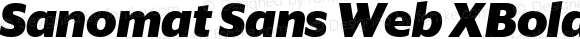 Sanomat Sans Web XBold Italic