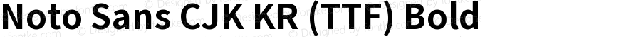 Noto Sans CJK KR Bold (TTF)