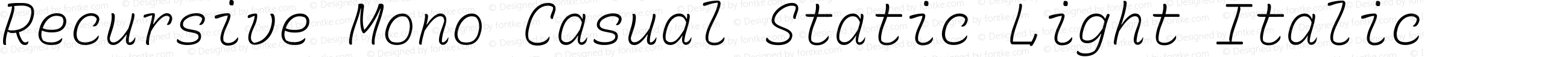 Recursive Mn Csl St Lt Italic