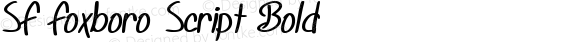 SF Foxboro Script Bold