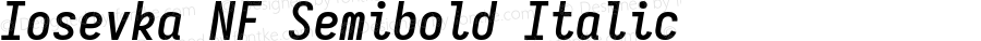 Iosevka Mayukai Monolite Semibold Italic Nerd Font Complete Mono Windows Compatible