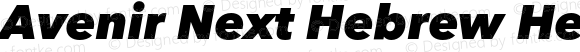 Avenir Next Hebrew Heavy Italic