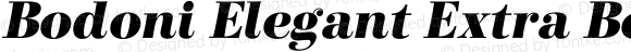 Bodoni Elegant Extra Bold Italic