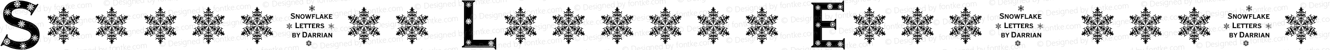 Snowflake Letters Extra-expanded