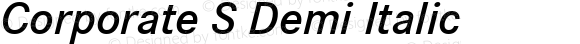 Corporate S Demi Italic