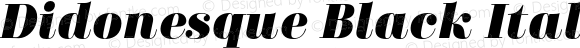 Didonesque Black Italic