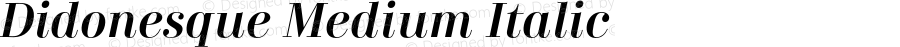 Didonesque Medium Italic