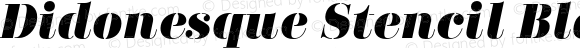 Didonesque Stencil Black Italic