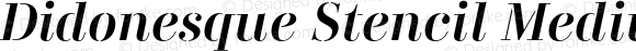 Didonesque Stencil Medium Italic