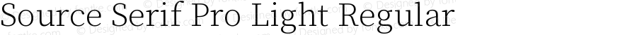 Source Serif Pro Light Regular
