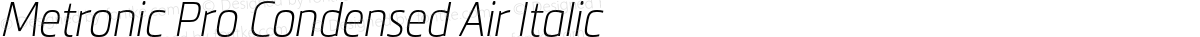 Metronic Pro Condensed Air Italic