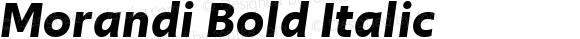 Morandi Bold Italic