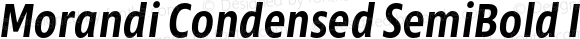 Morandi Condensed SemiBold Italic