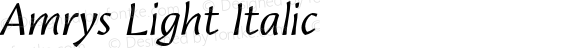 Amrys Light Italic