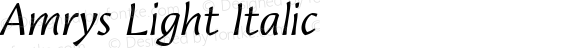 Amrys Light Italic