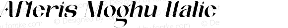 Afteris Moghu Italic