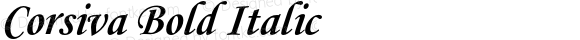 Corsiva Bold Italic