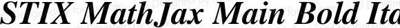 STIX MathJax Main Bold Italic