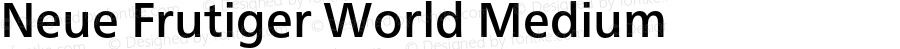 Neue Frutiger World Medium