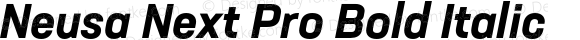 Neusa Next Pro Bold Italic