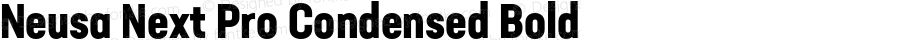 Neusa Next Pro Condensed Bold