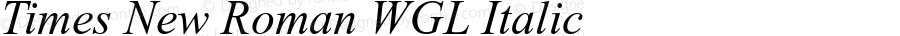 Times New Roman WGL Italic