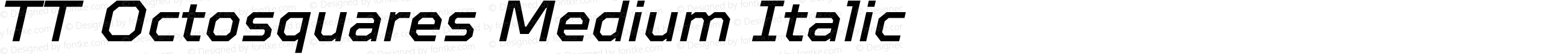 TT Octosquares Medium Italic