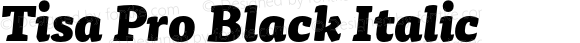 Tisa Pro Black Italic