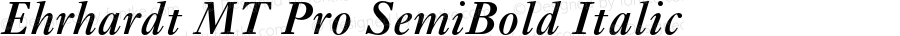 Ehrhardt MT Pro SemiBold Italic