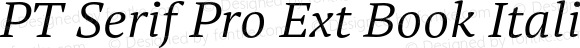 PT Serif Pro Ext Book Italic Regular