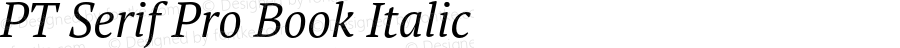 PT Serif Pro Book Italic