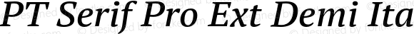 PT Serif Pro Ext Demi Italic Regular