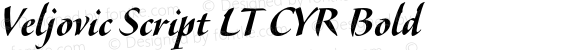 Veljovic Script LT CYR Bold