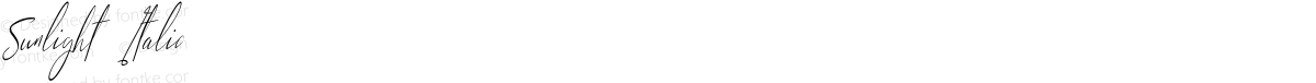 Sunlight Italic