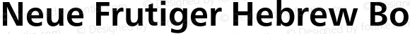 Neue Frutiger Hebrew Bold